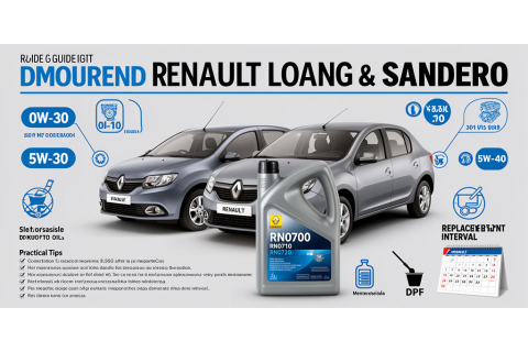Renault Logan и Sandero — как правильно подобрать моторное масло по двигателю и условиям эксплуатации