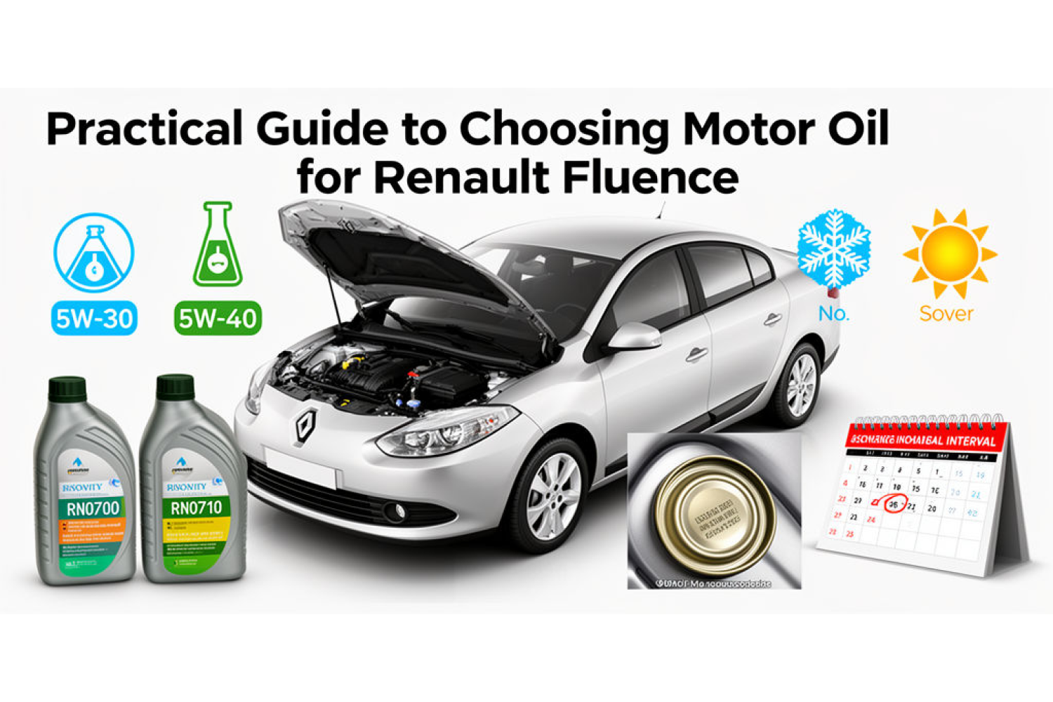 Масло для Renault Fluence — выбор по двигателю, допускам и объёму