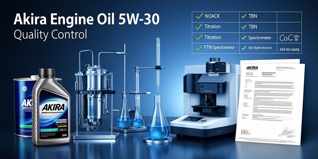 Akira Engine Oil 5W‑30 — состав, лабораторные испытания и приёмка партии