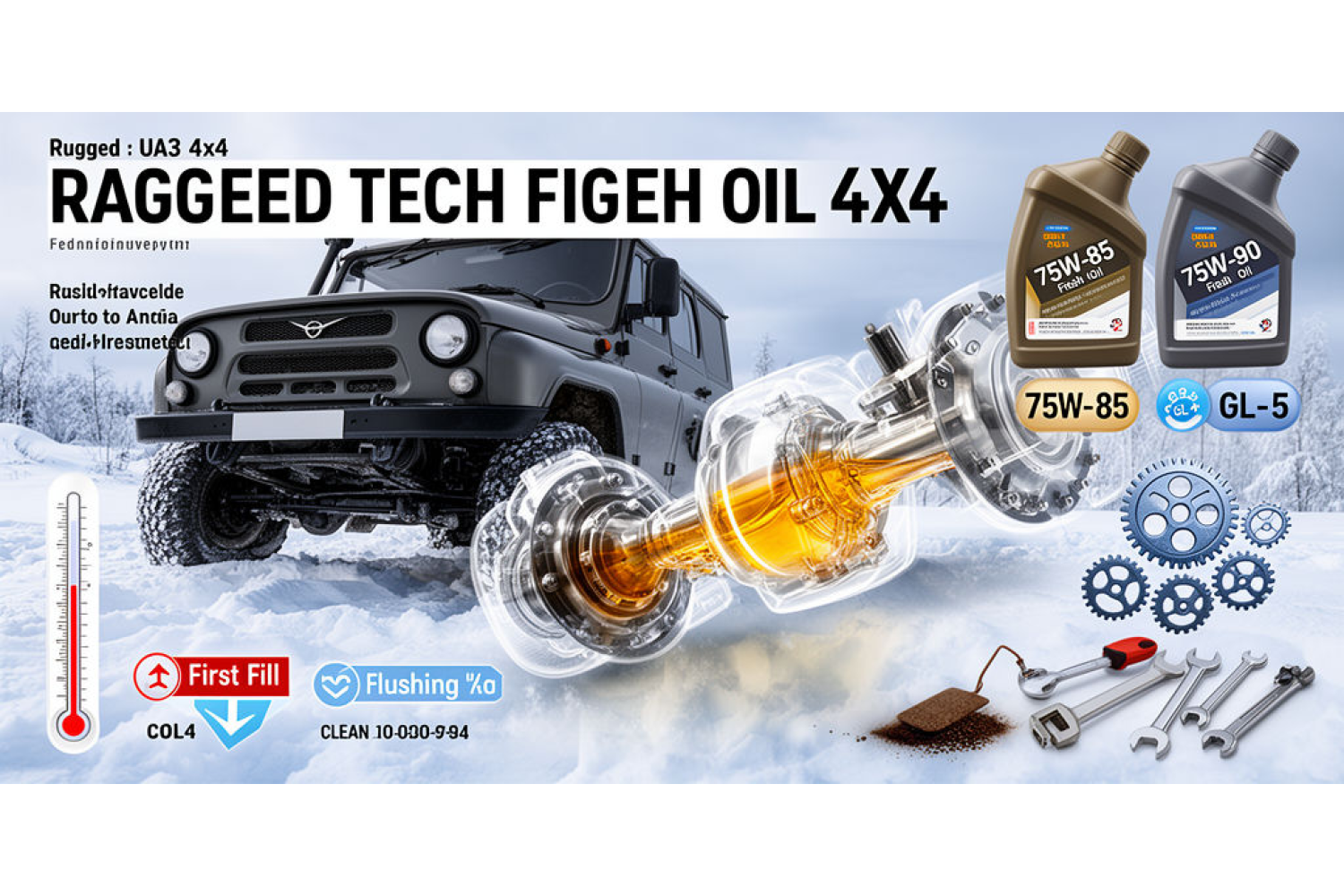 Масло для КПП, раздаточной коробки и мостов (УАЗ/Dymos) — объёмы, допуски, промывка