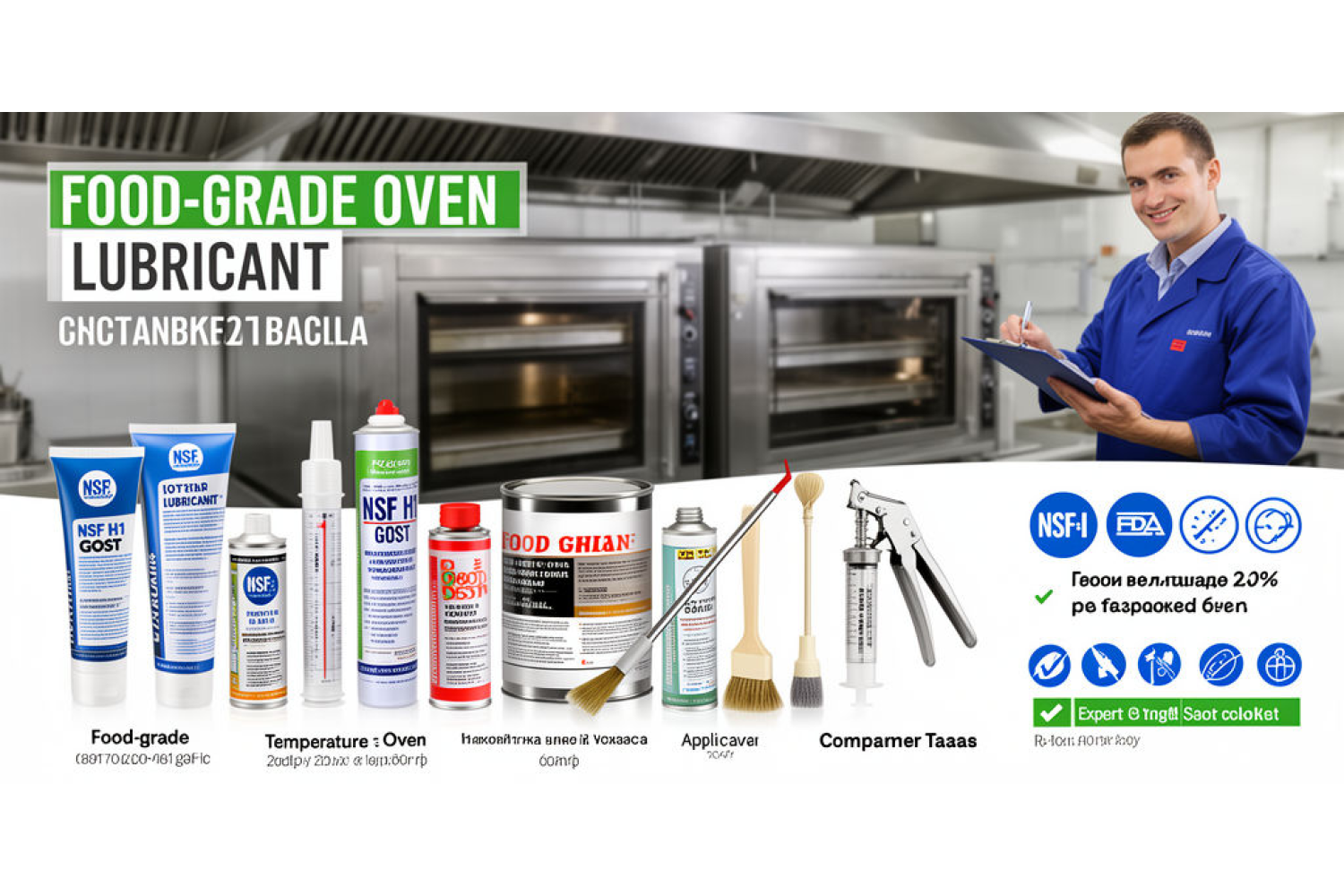 Смазка для духовки с пищевым допуском — технические характеристики, применение и сертификаты