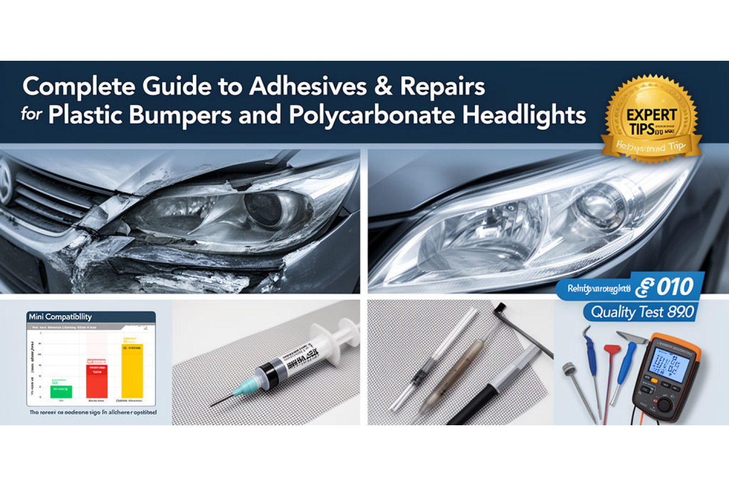 Клей для бамперов и фар: выбор, ремонт и таблица совместимости