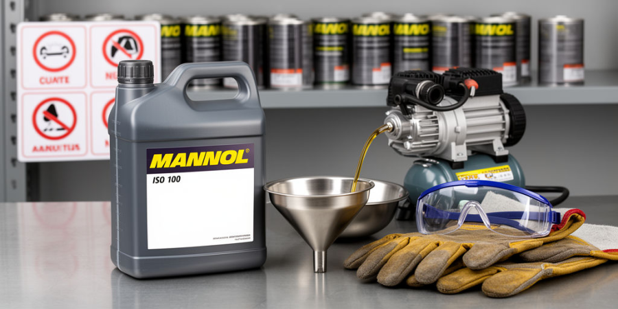 Компрессорное масло MANNOL ISO 100 1 литр