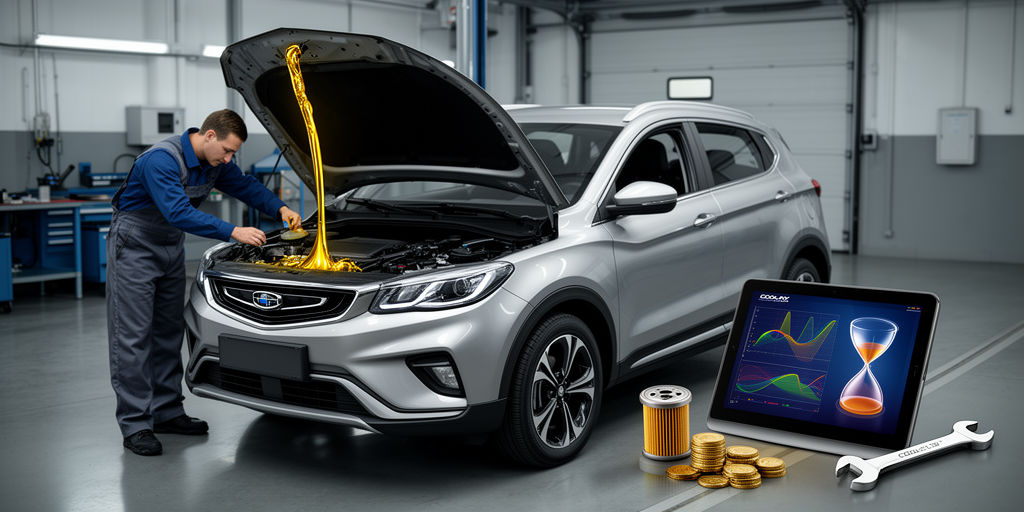 ТО-3 Geely Coolray 1.5: замена масла 0W-20, регламент, стоимость и выводы