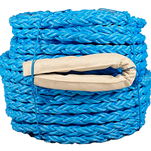 Швартовый канат полистиловый 12-прядный, 56 мм, 220 м (синий) — надежность на воде