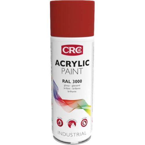 ACRYLIC PAINT 3000 Flame Red CRC, 400 мл - Красная аэрозольная краска для декора и защиты