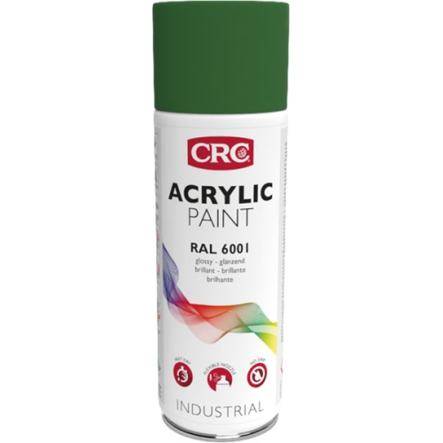 ACRYLIC PAINT 6001 Emerald Green CRC, 400 мл - Зеленая аэрозольная краска для декора и защиты