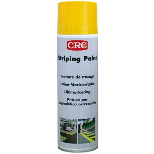 STRIPING PAINT YELLOW CRC, 500 мл - Долговечная желтая краска для сигнальной разметки