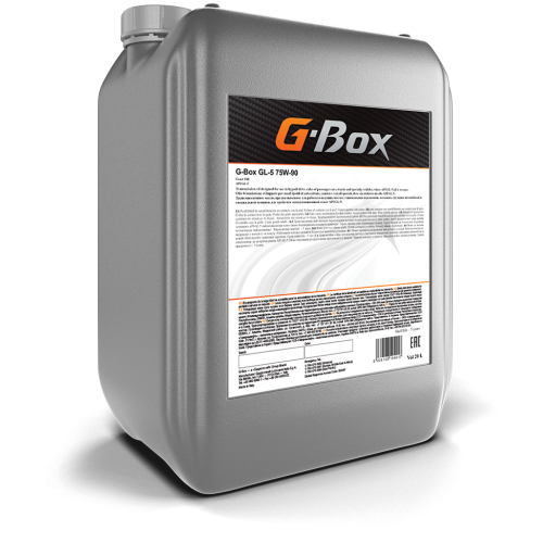 Трансмиссионное масло G-Energy G-Box GL-5, 75W-90, 20 л, синтетика