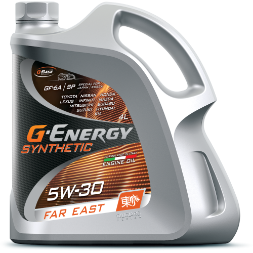 Моторное масло G-Energy Synthetic Far East, 5W-30, 4 л, синтетика