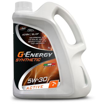 Моторное масло G-Energy Synthetic Active, 5W-30, 5 л, синтетика