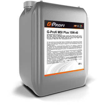 Грузовое масло G-Energy G-Profi MSI Plus 15W-40, 20 л, синтетика