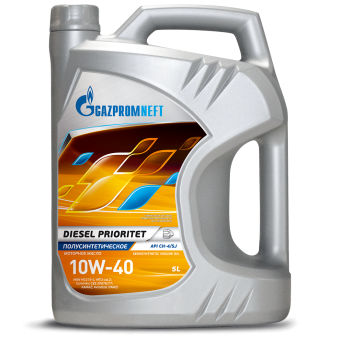 Грузовое масло Gazpromneft Diesel Prioritet, 10W-40, 4 л, полусинтетика