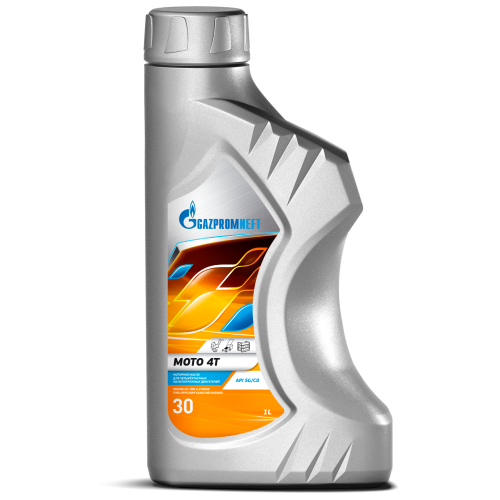 Моторное масло Gazpromneft Moto 4T, SAE 30, 1 л, минеральное