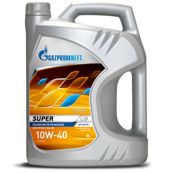 Моторное масло Gazpromneft Super, 10W-40, 5 л, полусинтетика