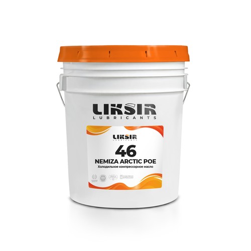 Масло для компрессоров холодильных установок Liksir Nemiza Arctic POE ISO 46, 20 л, синтетика