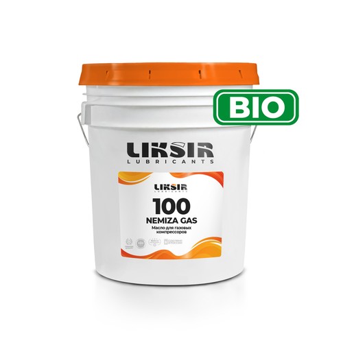 Компрессорное масло Liksir Nemiza Gas ISO VG: 100, 20 л, синтетика