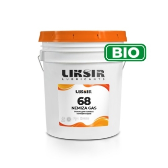 Компрессорное масло Liksir Nemiza Gas ISO 68, 20 л, синтетика