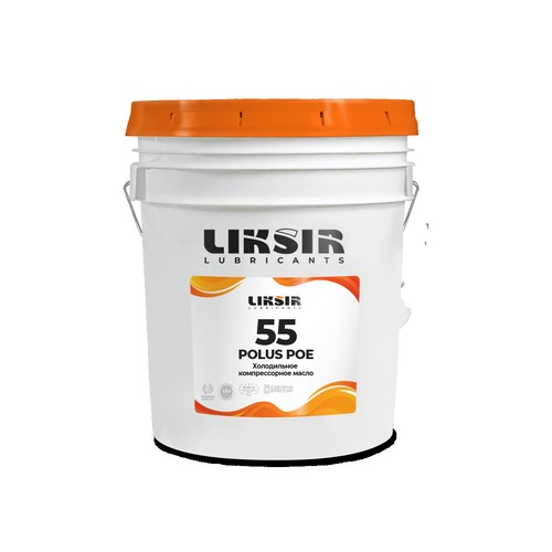 Масло для компрессоров холодильных установок Liksir Polus POE ISO 55, 20 л, синтетика