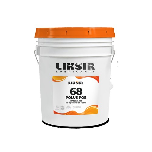 Масло для компрессоров холодильных установок Liksir Polus POE ISO 68, 5 л, синтетика