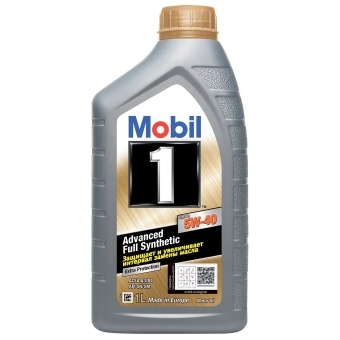 Моторное масло Mobil 5W-40, 1 л, синтетика