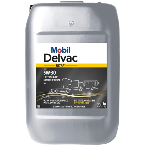 Грузовое масло Mobil Delvac Ultra Ultimate Protection V2, 5W-30, 20 л, синтетика