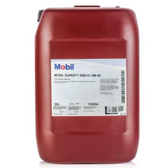 Моторное масло Mobil Super 3000 X1, 5W-40, 20 л, синтетика