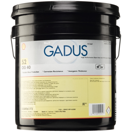 Shell Gadus S2 OG 40, 18 кг - Бентонитовая смазка