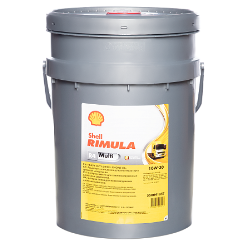 Дизельное моторное масло SHELL Rimula 10W-30, 20 л, минеральное