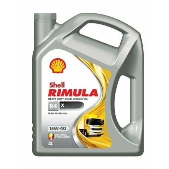 Дизельное моторное масло SHELL Rimula 15W-40, 4 л, минеральное