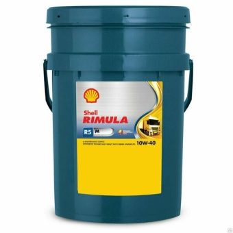 Дизельное моторное масло SHELL Rimula 10W-40, 20 л, синтетика