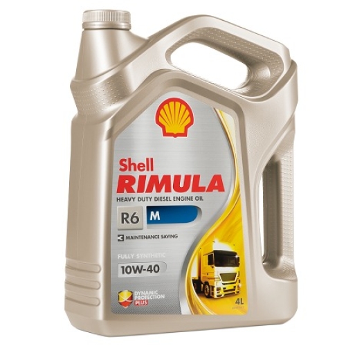 Дизельное моторное масло SHELL Rimula 10W-40, 4 л, синтетика
