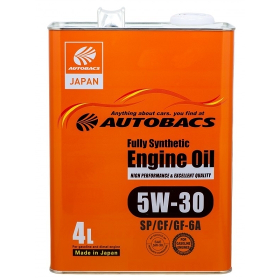 Моторное масло Autobacs Engine Oil Fully Synthetic 5W-30 SP, 1 л, синтетика