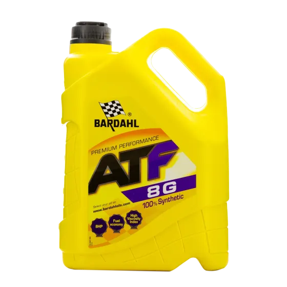 Трансмиссионная жидкость Bardahl ATF 8G+, 5 л, синтетика