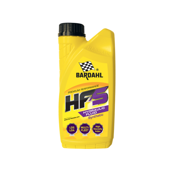 Гидравлическая жидкость Bardahl Hydraulic Fluid HF-S, 1 л, синтетика