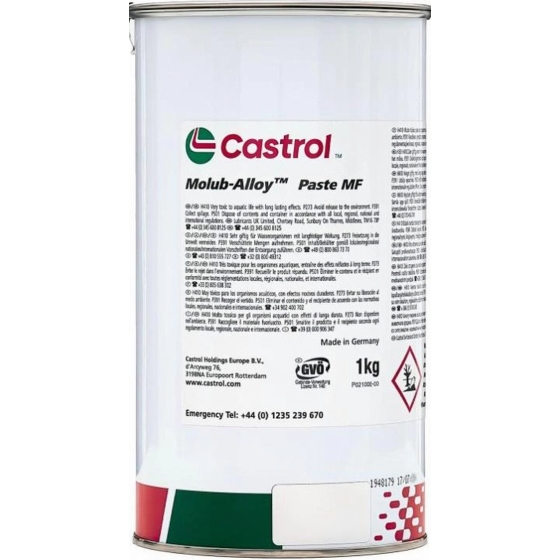 Монтажная паста с твердыми частицами Castrol Molub-Alloy Paste MF, 1 кг, минеральное