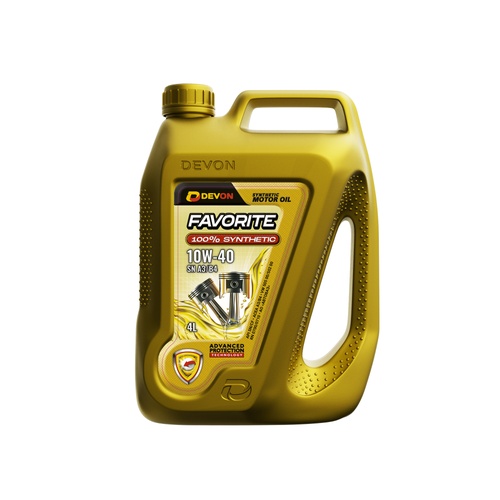 Моторное масло Devon Favorite SN A3/B4 10W-40, 4 л, синтетика