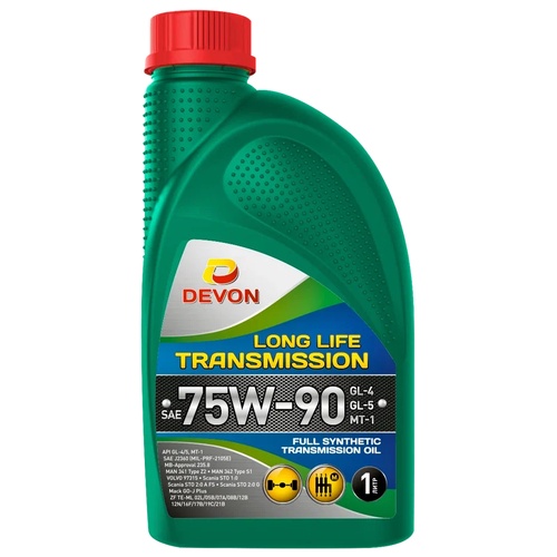 Трансмиссионное масло Devon Long Life Transmission 75W-90 GL-4/GL-5/MT-1 LS, 20 л, синтетика