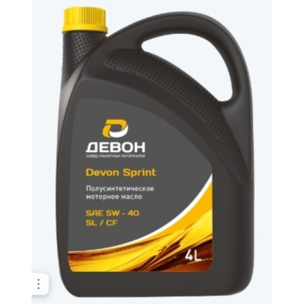Моторное масло Devon Sprint SL/CF 5W-40, 50 л, синтетика