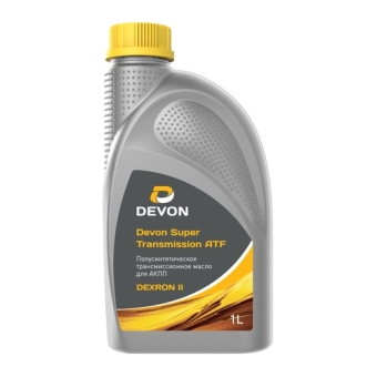 Трансмиссионное масло Devon Super Transmission ATF Dexron II, 1 л, синтетика