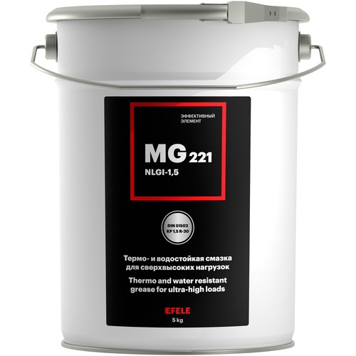 Смазка универсальная Efele MG-221 ISO 220, 18 кг, минеральная