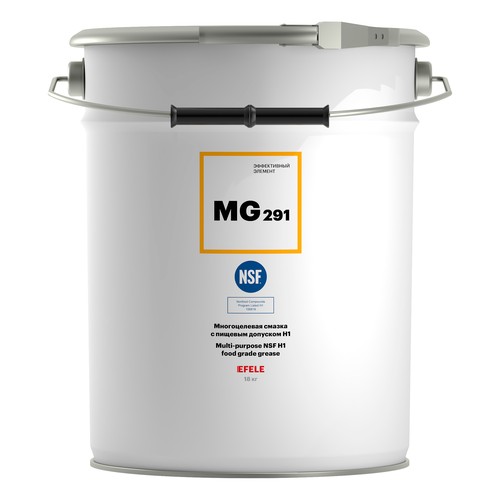 Пищевая смазка Efele MG-291, 180 кг, минеральная