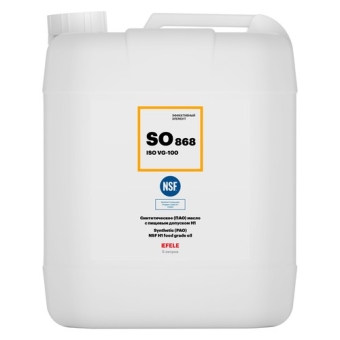 Пищевая смазка Efele SO-868 ISO 100, 5 л, синтетика