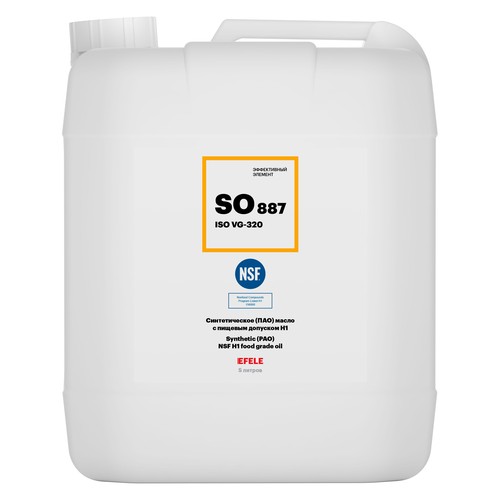Редукторное масло Efele SO-887 ISO VG: 320, 5 л, синтетика