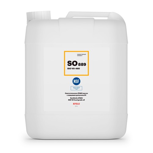 Редукторное масло Efele SO-889 ISO VG: 460, 20 л, синтетика