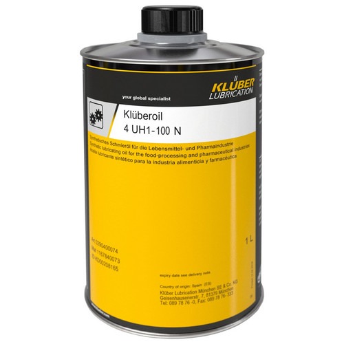 Пищевое масло KLUBER Kluberoil ISO VG: 100, 1 л, синтетика