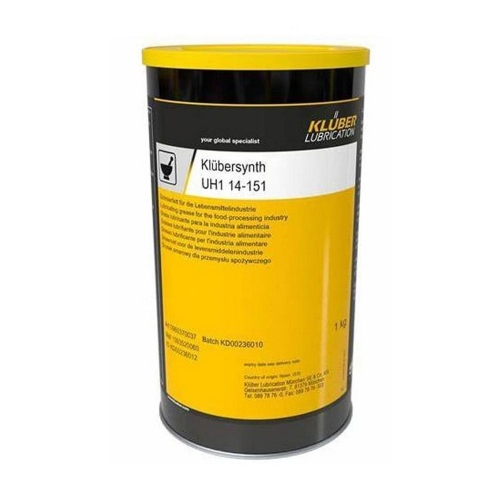 KLUBER Klubersynth UH1 14-151,  1 кг - Синтетическая смазка для пищевой промышленности