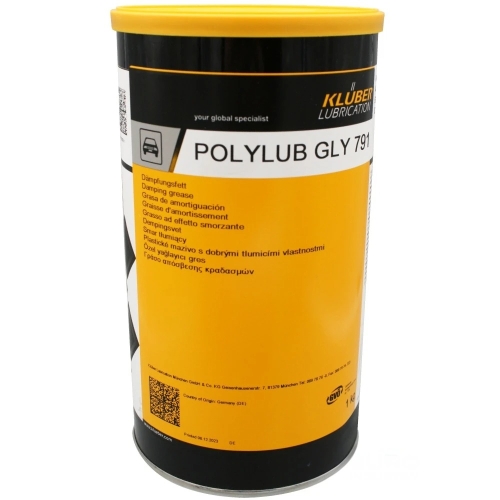 KLUBER POLYLUB GLY 791, 1 кг - Смазка для подшипников скольжения и направляющих