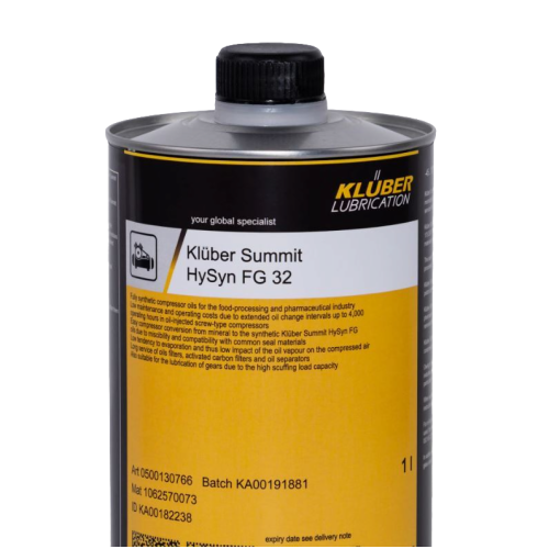 Компрессорное масло KLUBER Summit, 1 л, синтетика