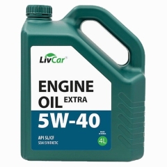 Моторное масло Livcar Engine Oil Extra, 5W-40, 4 л, полусинтетика